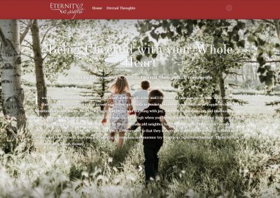 Eternity in Sight Blog Website